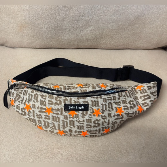 Palm Angels Other - PALM ANGELS Star Monogram Fanny Pack, never worn, with box and dustbag